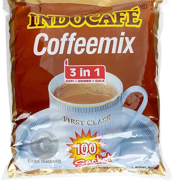 

✤ INDOCAFE COFFEEMIX (100 SACHET X 20 GRAM) / INDOCAFE 3IN1 ISI 100 SACHET ✽