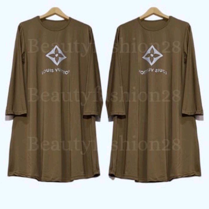 Tunik Atasan Wanita dress Jumbo/Fashion wanita muslimah Spandek Balon NON busui