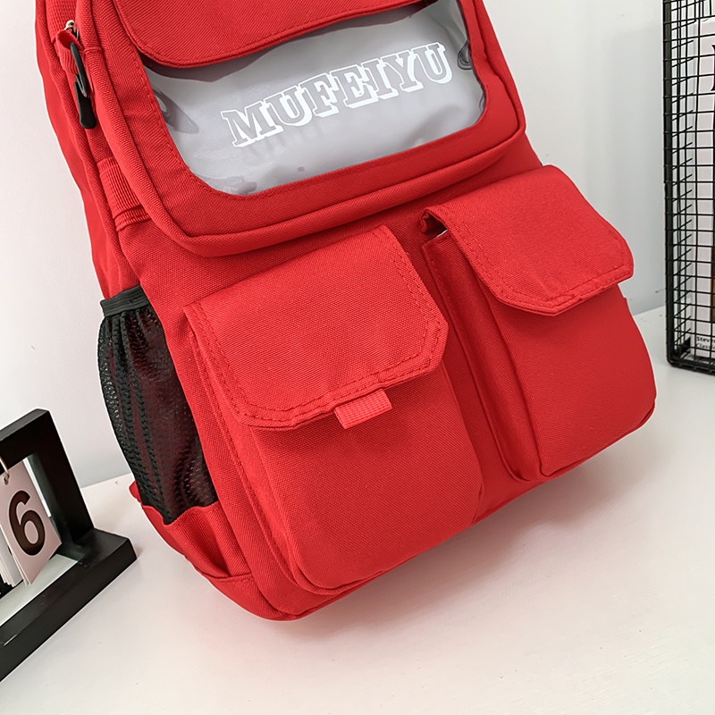 Tas 2in1 Unisex Fashion Terbaru Tas Punggung Sekolah Anti Air Ransel Laptop Kerja Multifungsi TR409