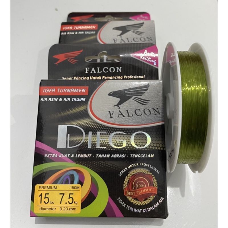 Senar pancing Falcon Diego Anti keriting 150m