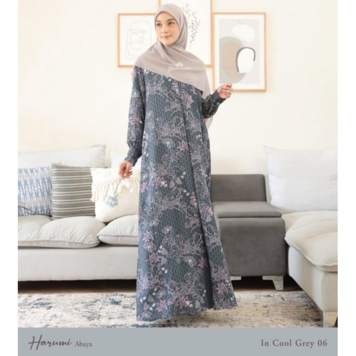 SENSU FAMILY HARUMI ABAYA By Jasmine by Lidiahadiwinoto Cool Grey | Preloved