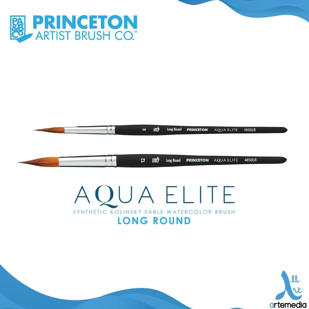 

Kuas Lukis Princeton Aqua Elite 4850LR Long Round Synthetic Watercolor Brush Short Handle