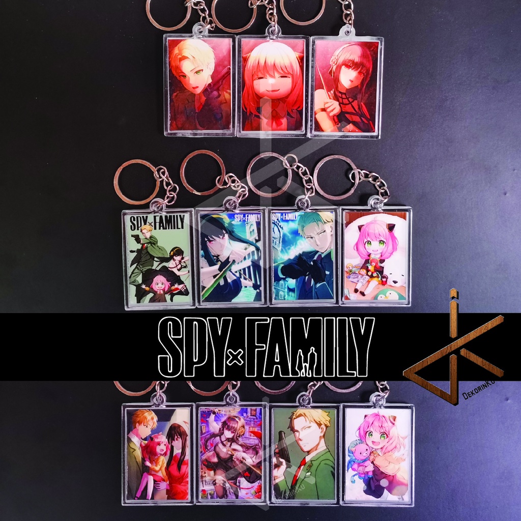 Keychain/ Gantungan Kunci Anime Spy X Family akrilik ganci suvenir
