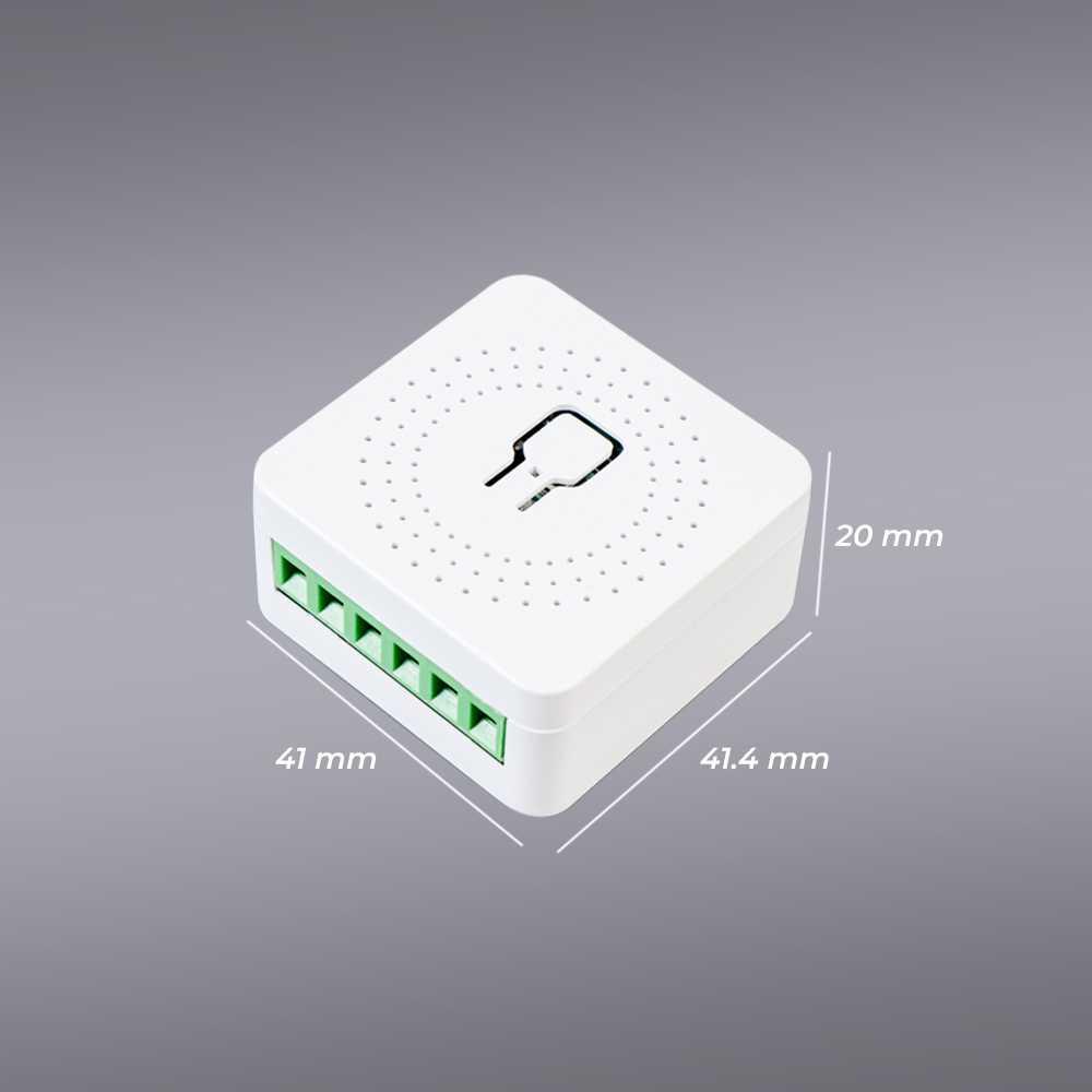 Mini Smart WiFi Switch 2 Way Control Module 16A - AP-SMT1CH - White