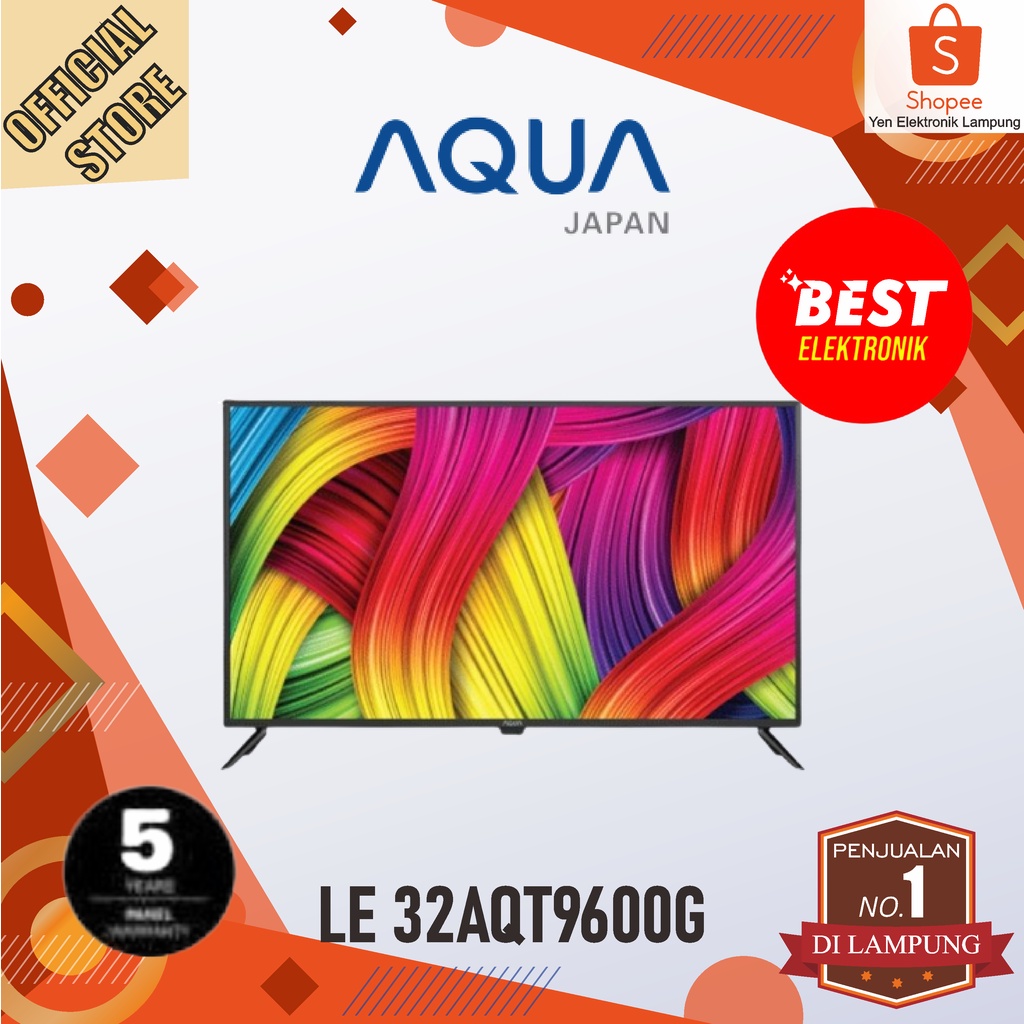 TV AQUA LE32AQT9600G  LED Digital TV AQUA 32 Inch Garansi Resmi AQUA
