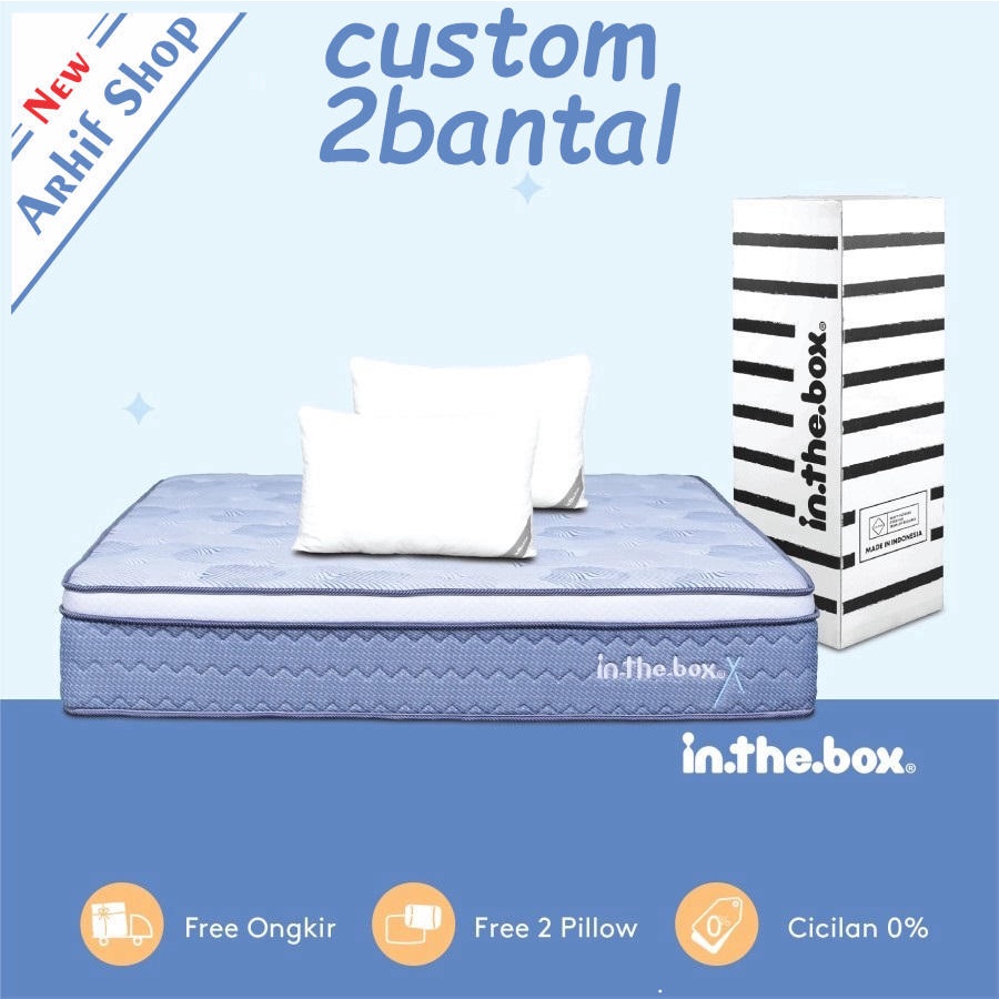 SPRING BED inthebox X size 150x200x27 (custom size) KASUR IN THE BOX