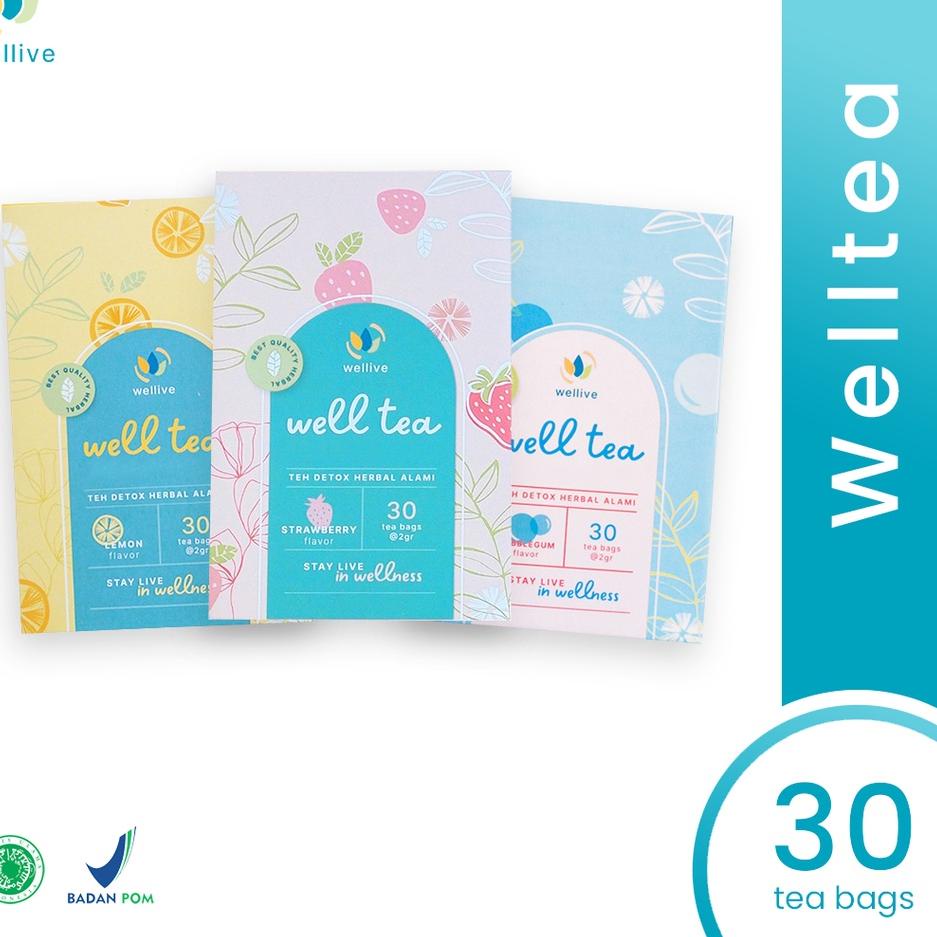

【flashϟsale】 WELLTEA - Teh detox - Teh Herbal - Isi 30