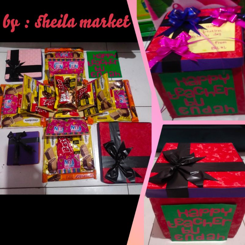 buket snack kotak ulang tahun