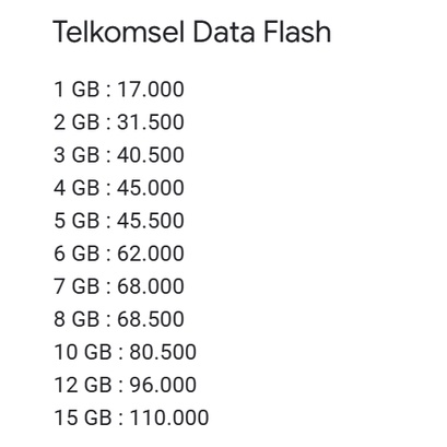 Telkomsel Data Flash