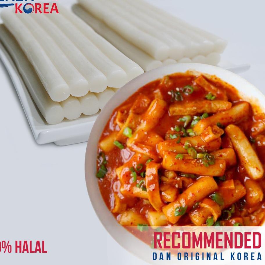 

♜ TTEOKBOKKI 200 GR + SAUCE FRESH SAMWON - TTEOK TOPOKKI TOKPOKI KOREAN FOOD RICE CAKE KUE BERAS KOREA ➳