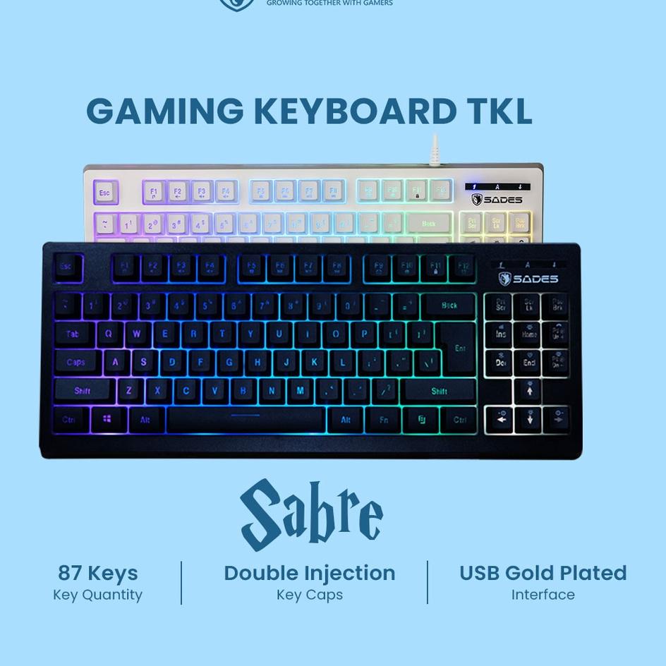 ➺ Sades Sabre TKL RGB Gaming Keyboard ♣