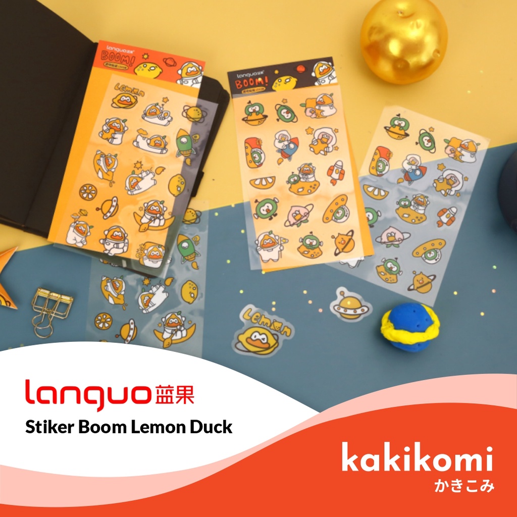 

Stiker PET 2x15pcs Languo Boom Lemon Duck Series PET Sticker