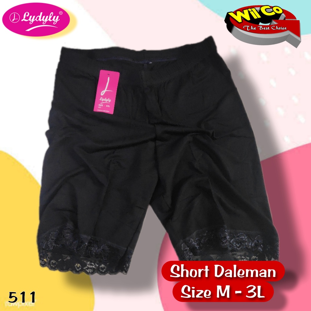 K511 - (Harga Per 1 Potong) SHORTPANTS CELANA DALAM STRETCH PENDEK LYDYLY DEWASA SIZE M - XXL