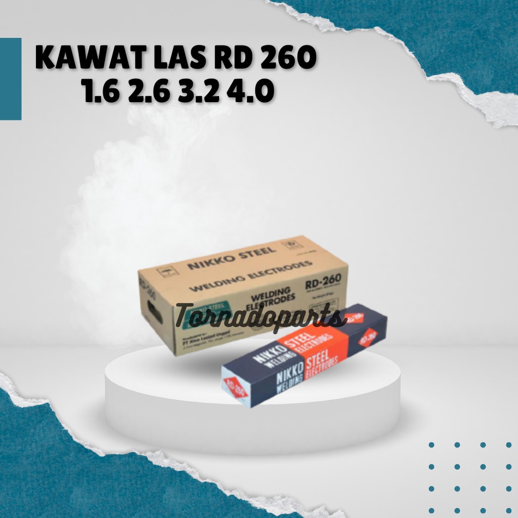 Nikko Steel Kawat Las RD 260 RD260 1.6 2.0 2.6 3.2 4.0 mm (TERMURAH) 5kg
