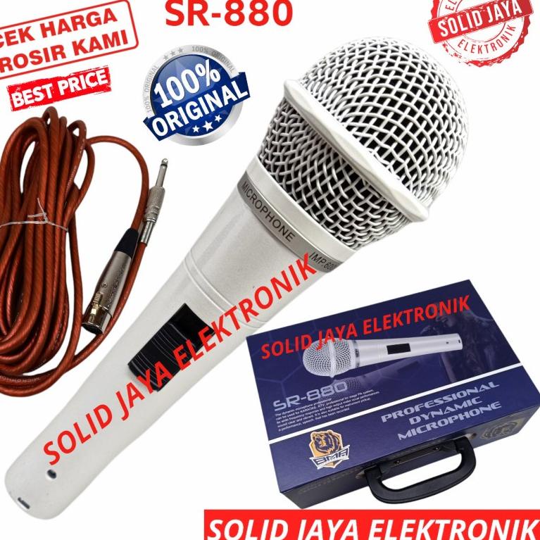 ♤ MIC MICROPHONE BMA SR880 PROFESIONAL DYNAMIC MIK SR-880 SR 880 KARAOKE VOKAL VOCAL DINAMIK MIKROPO
