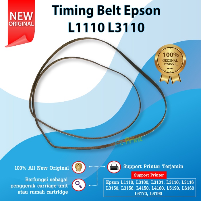 Timing Belt Epson L110 L120 L130 L210 L220 New Belt Carriage Penggerak Motor CR Printer L110 L120 L2