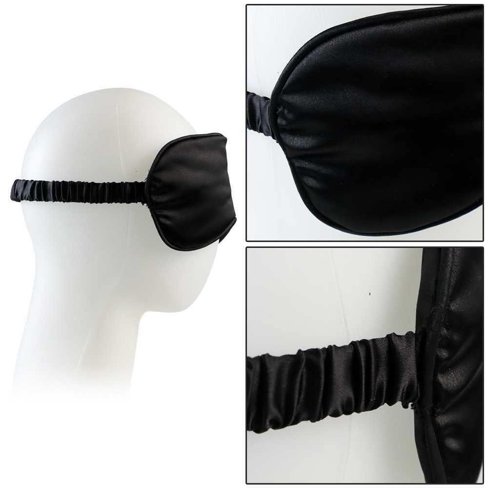 Sleeping Mask Blindfold Eye Patch Penutup Mata 20cm - GCK20 - Black