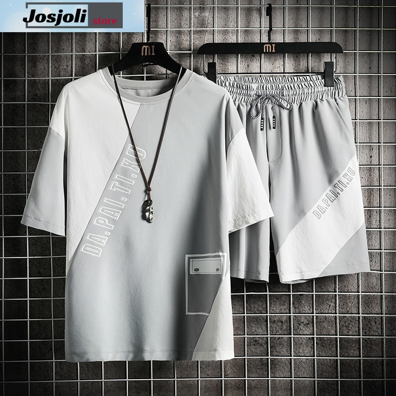 JOSJOLI_STORE/Stelan Dapai/Satu Stel Atasan dan Bawahan Pria Dewasa/Fit to L