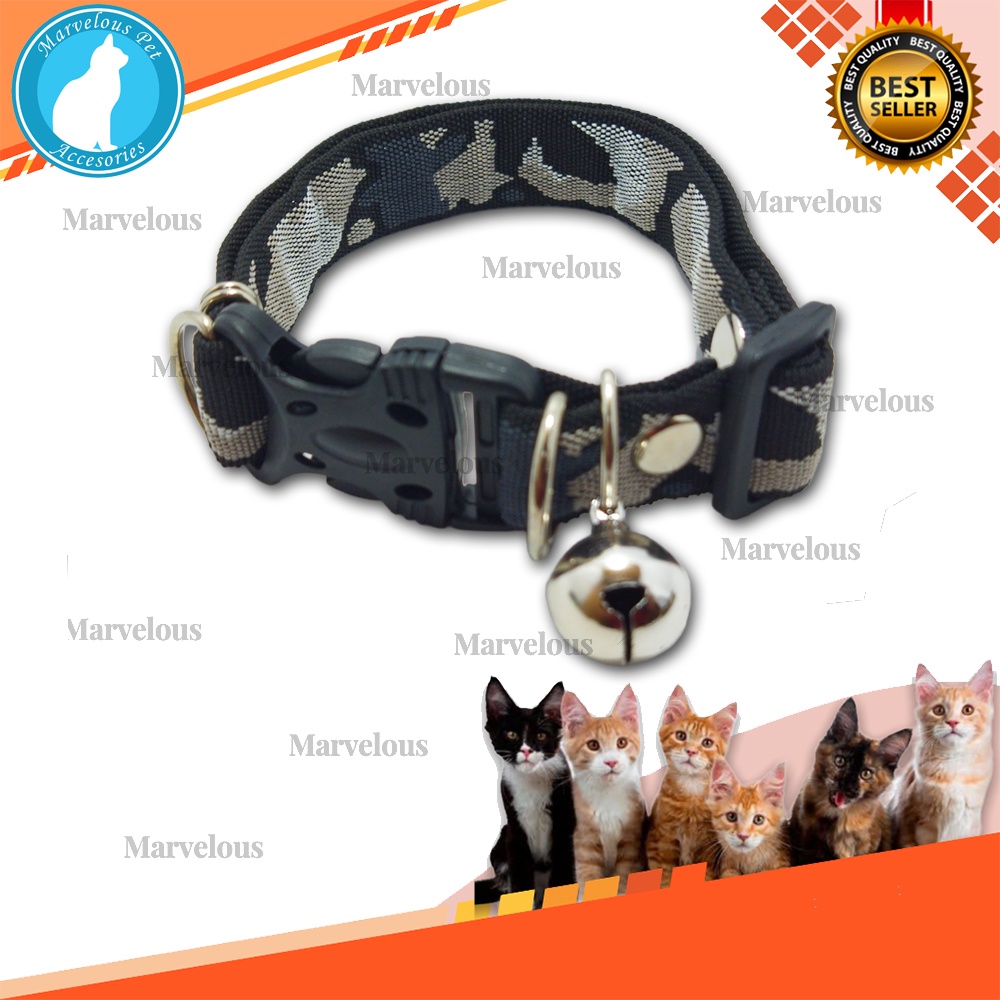 Kalung anjing motif lonceng 24 mm bahan tebal dan kuat kualitas premium