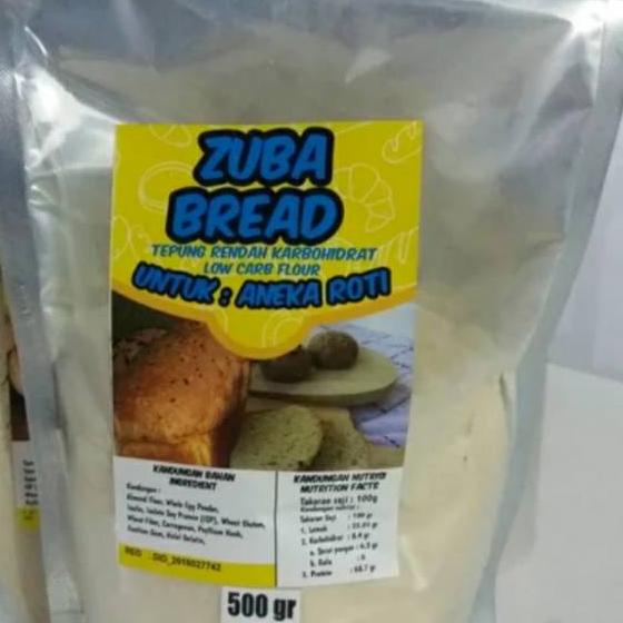 

◊ ZUBA BREAD khusus untuk membuat roti rendah karbo 500 gr ☉