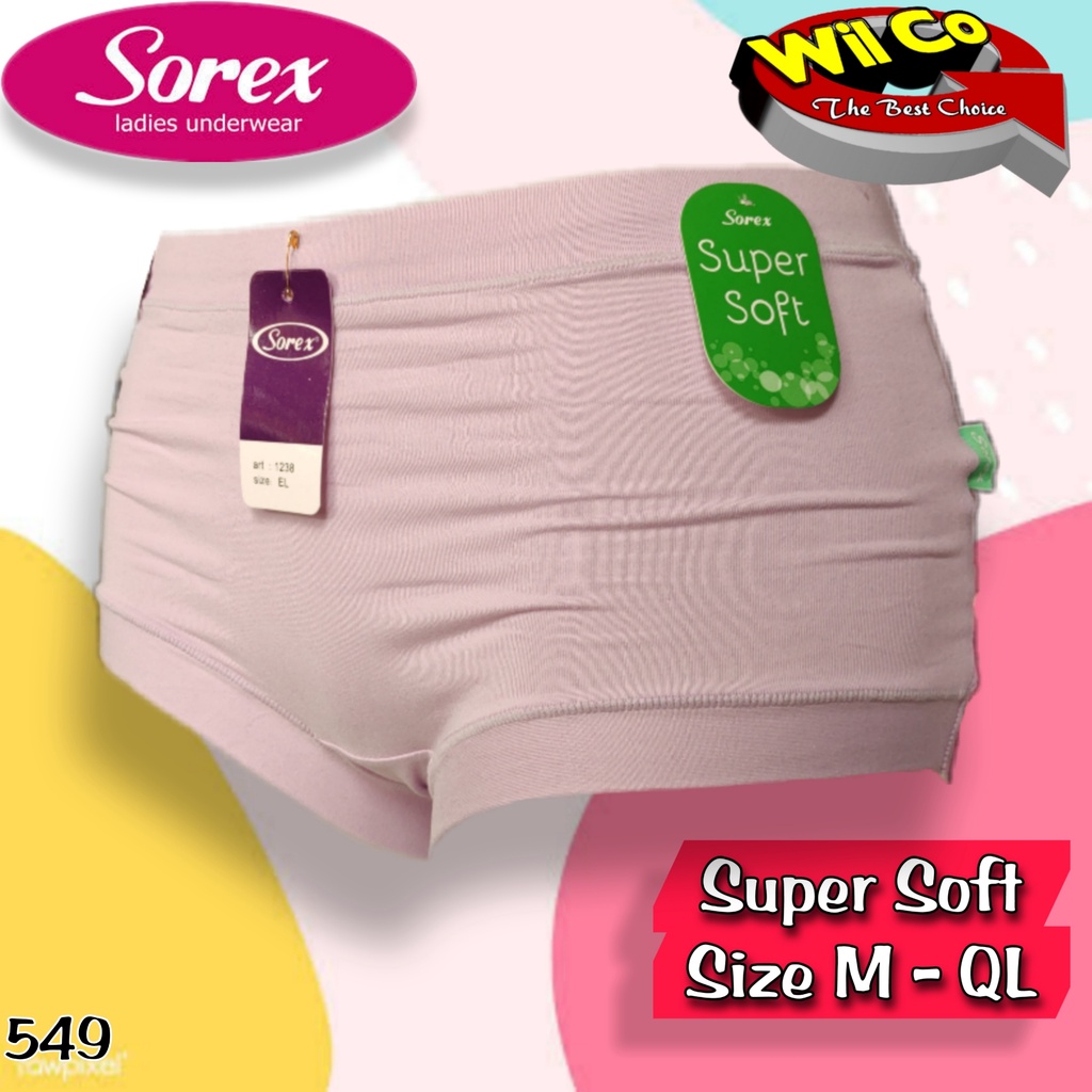 K549T - (HARGA PER 3 PCS) CELANA DALAM WANITA PAKAIAN WANITA PAKAIAN DALAM SOREX SIZE M - XXL MULTYCOLLOR