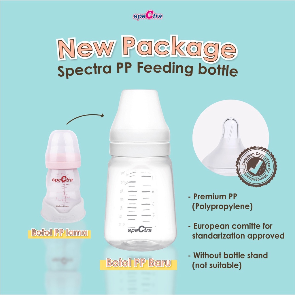 Castle - Spectra Botol PP Storage 2pcs 160ml WN - Spectra Botol Asi Tanpa Dot