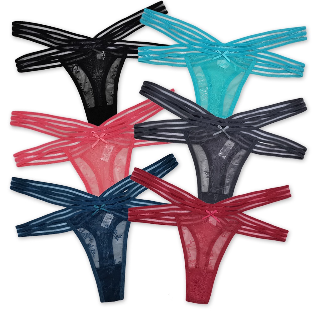 GS 87481 SV2 - CELANA G STRING THONG LACE TRANSPARANT