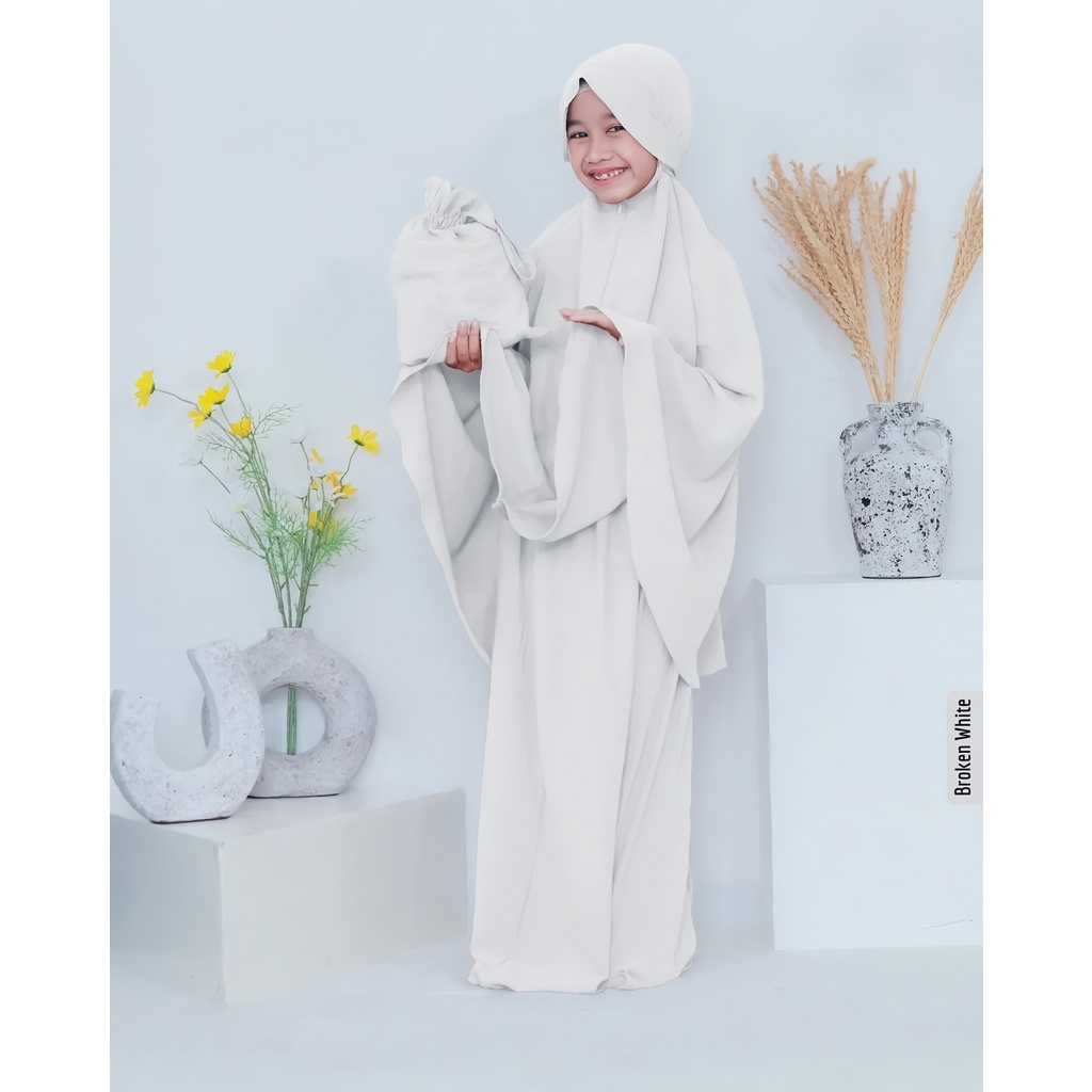 MUKENA ANAK 3 IN 1 BAHAN CRINCLE AIRFLOW PREMIUM