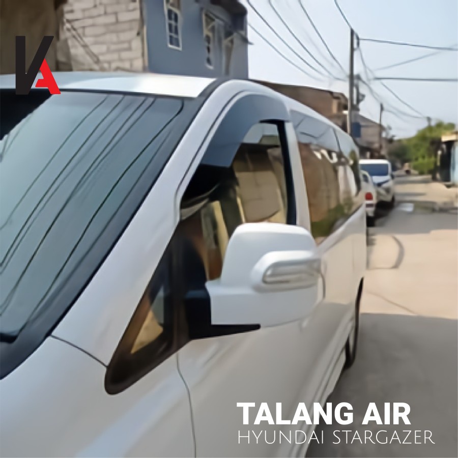 TALANG AIR PINTU MOBIL HYUNDAI STARGAZER MODEL FLAT RATA AKRILIK HITAM