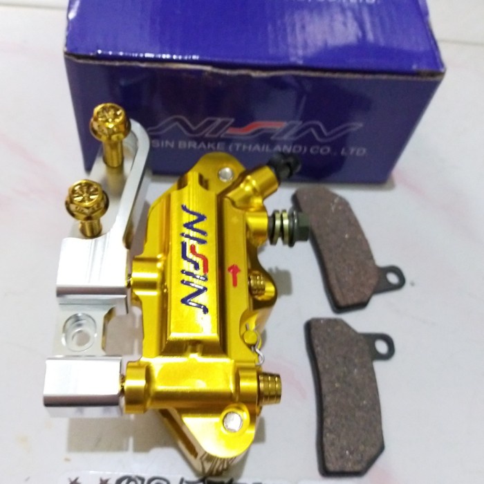 Paket Kaliper Monoblok Nissin Kiri Plus Breket Rt Stage Kiri Baut Prob Kode 174