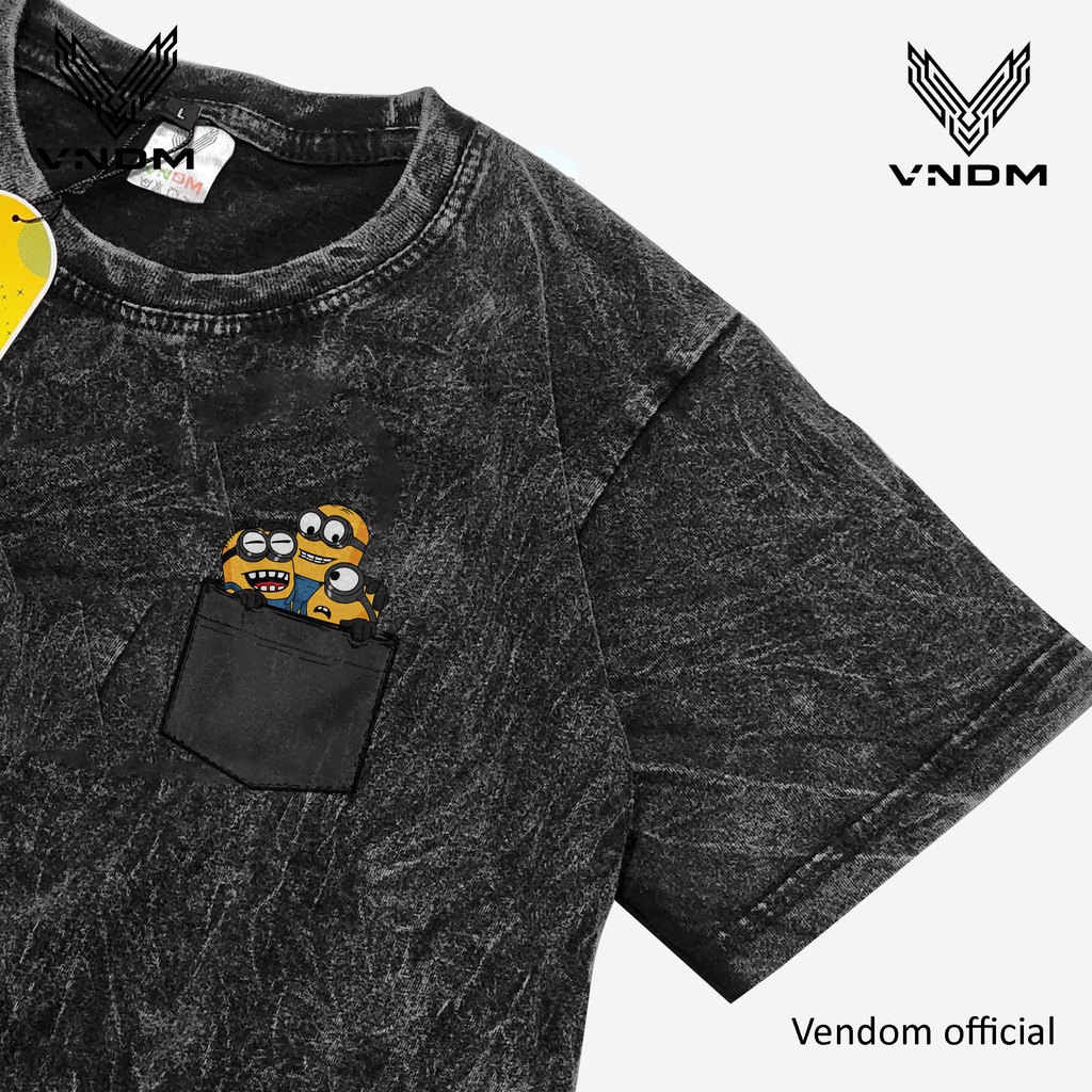 Vendom Kids Baju Kaos Anak Washet Laki Laki / Perempuan Unisex Umur 1-12 Tahun Bahan Cotton 30S VNDM musik