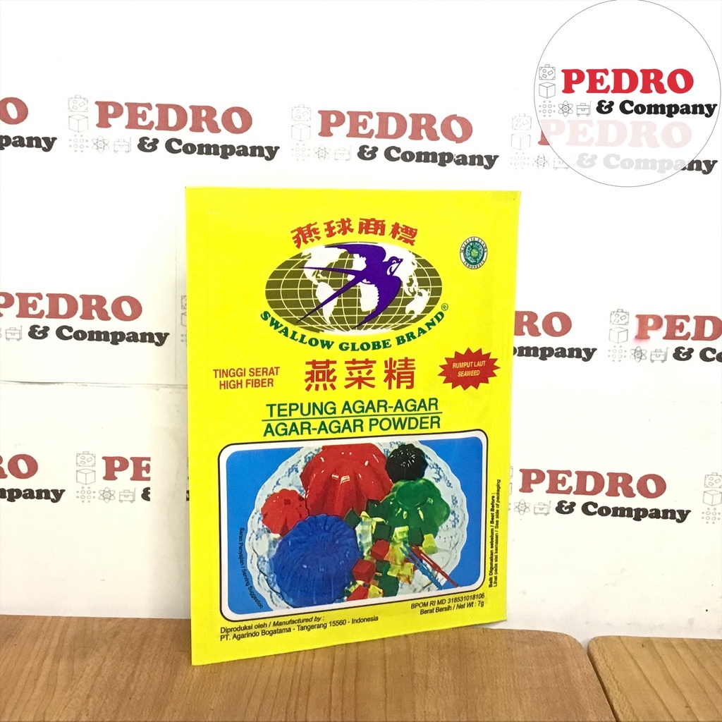 

Swallow tepung agar agar powder 7 gram - polos regular biasa