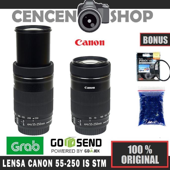 TERMURAH Canon Lensa EF-S 55-250mm IS STM Tele 55-250 mm New