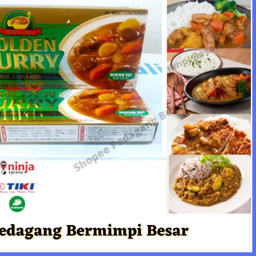 

➥ S&B Golden Curry 220gr Medium Hot | Kari Blok | Kari Jepang ☛