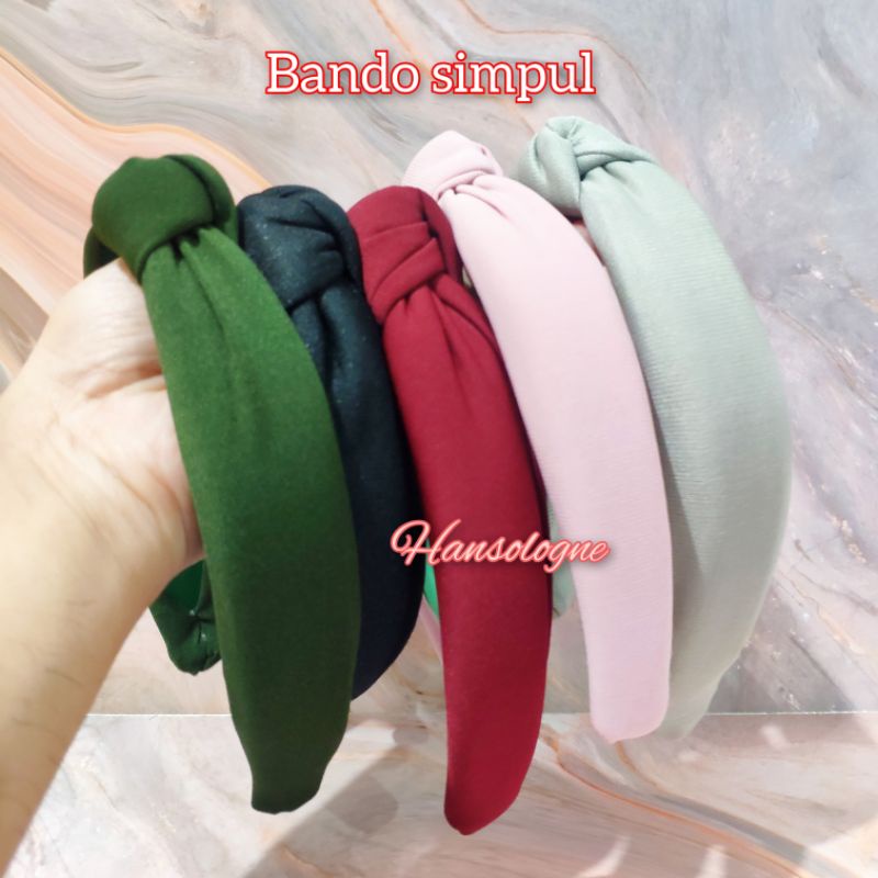 bando simpul wanita dewasa gaya korea murah