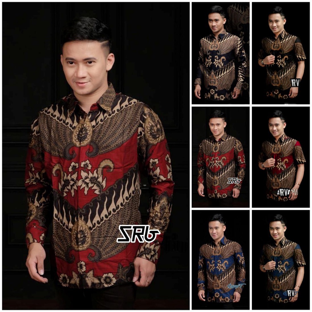 Kemeja batik pria motif garuda