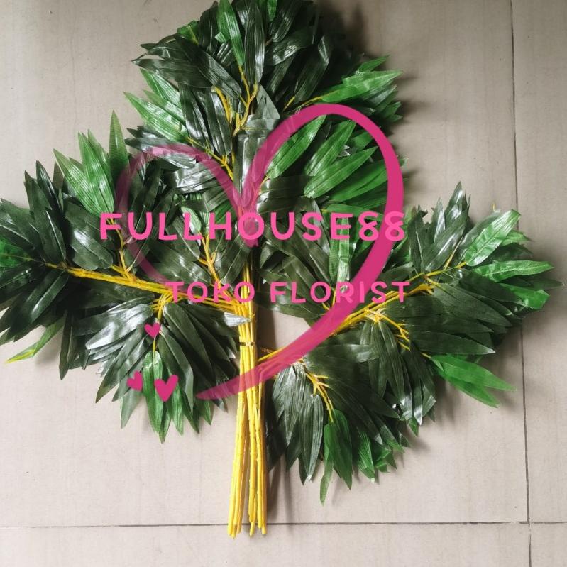 ✦ Daun Artificial / Daun Hias / Daun Plastik / Daun bambu kuning ✽