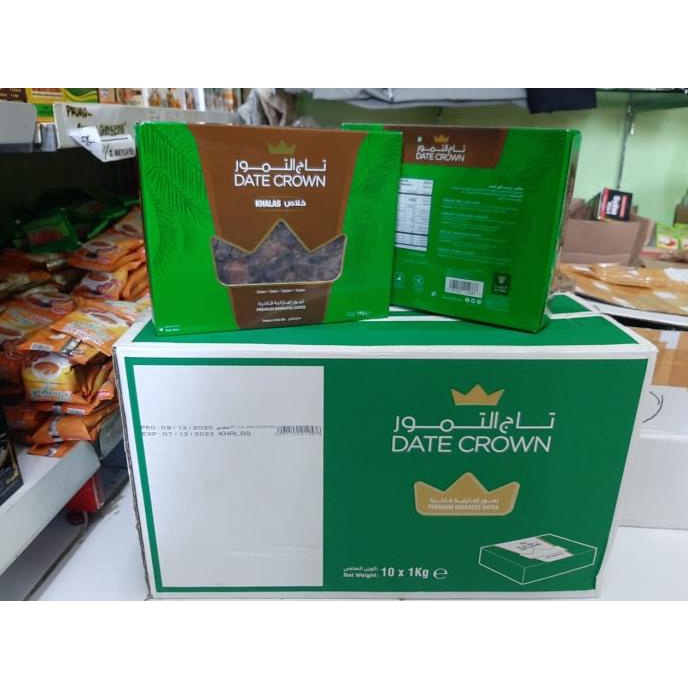 

Kurma date crown khalas / kholas / khalas (harga per karton) isi 10kg gon01