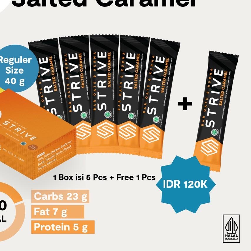 

▲ Strive Energy Bar Salted Caramel (Fullbar) - 40 gr x 6 pcs ⅍
