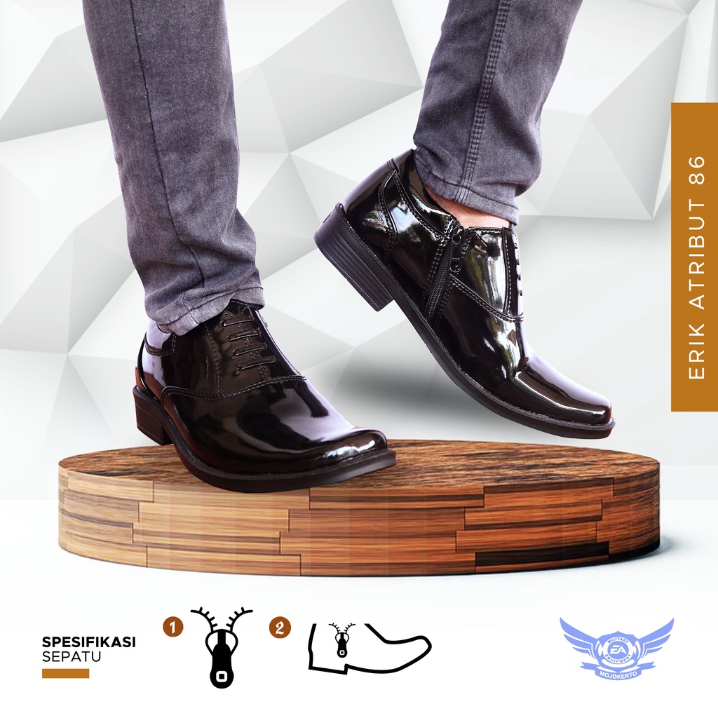 SEPATU PDH TNI POLRI SATPAM SEPATU PANTOFEL PRIA