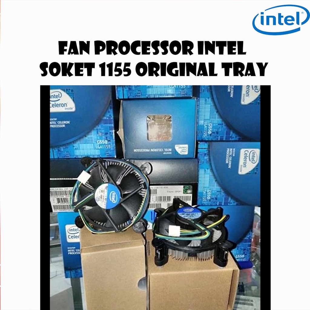 KIPAS FAN HEATSINK CPU COOLER PROSESOR PROCESSOR Intel Soket 1155 Original Tray