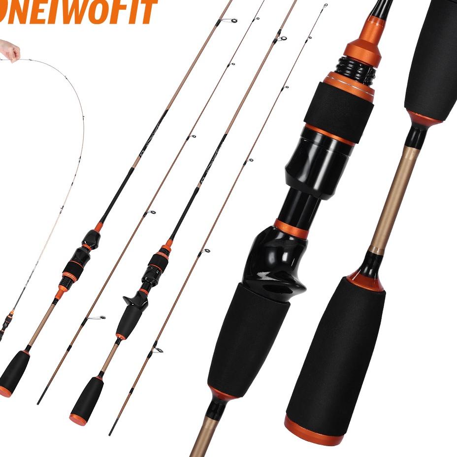 Pusat Hemat OneTwoFit Spinning/Casting Fishing Rod Fiber Carbon 2 Bagian 1.8M Fishing Tackle Outdoor