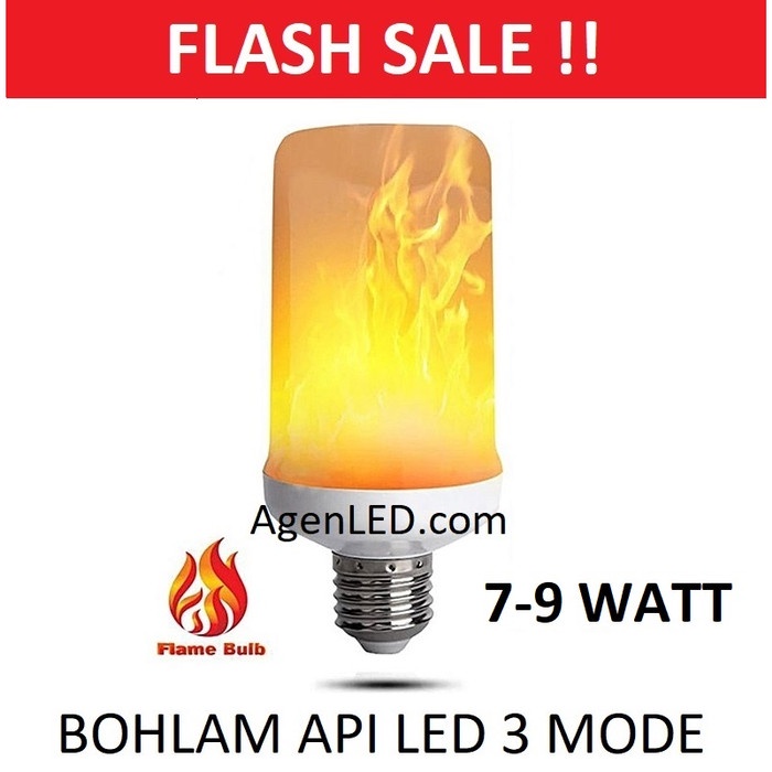 lampu led Lampu Bohlam Efek Api 7W LED Flame Effect Bulb Cafe 7 w watt e27 obor(I2Q6) lampu led mini