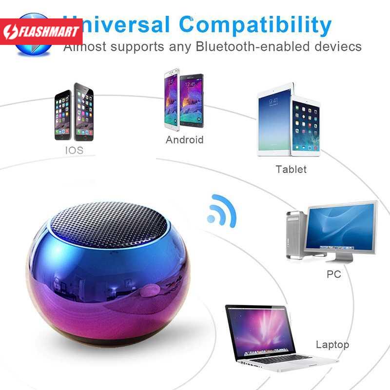 Flashmart Mini Portable Bluetooth Active Speaker Wireless HiFi - Q107