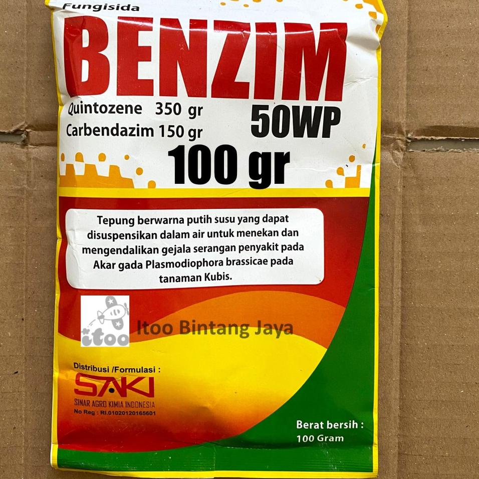 そ Fungisida Layu Fusarium BENZIM karbendazim kuintozen 50 WP 100 Gr SERBA MURAH 34A