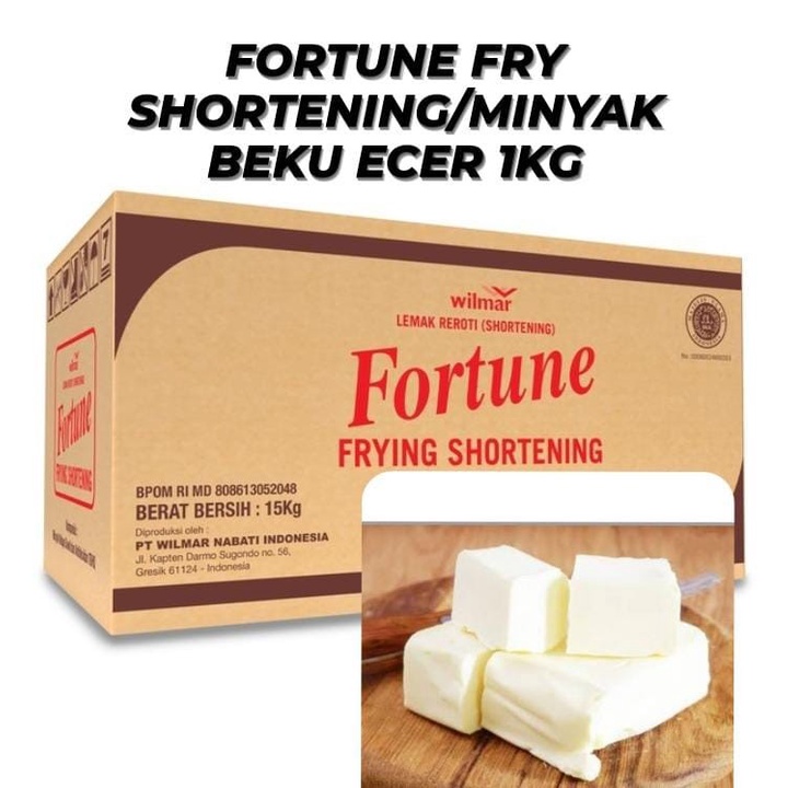 

FORTUNE FRY SHORTENING MINYAK BEKU ECER 1KG CAMPURAN ADONAN MAKANAN.jpg