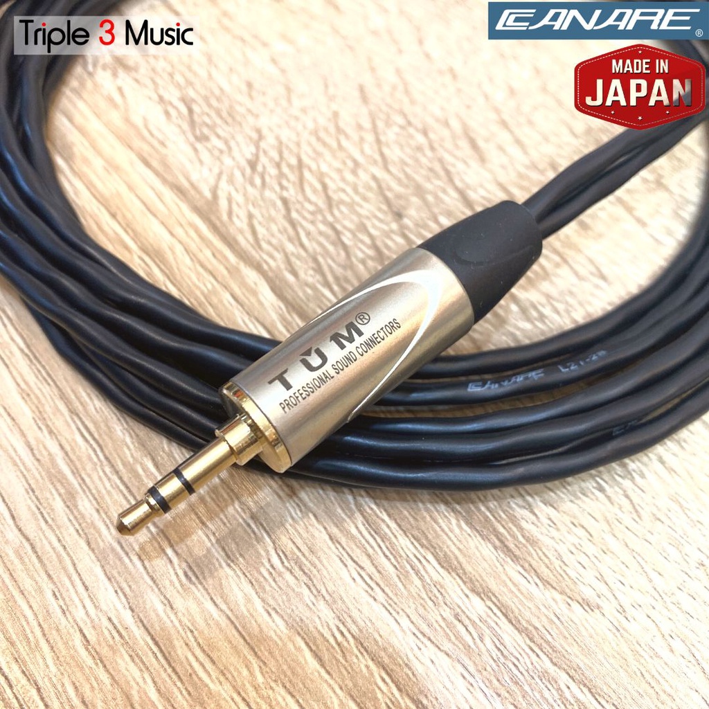 Kabel CANARE Dual XLR MALE DOUBLE to 3.5mm kabel splitter panjang 2m