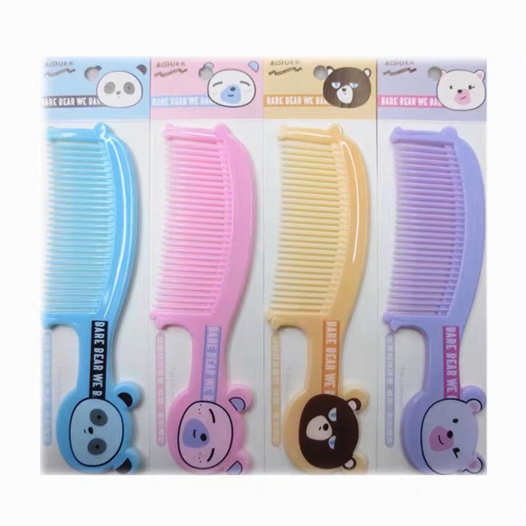 SISIR RAMBUT GAGANG MINI FULL MOTIF KARAKTER KARTUN LUCU / SISIR GAGANG / SISIR ANAK / SISIR MINI / HAIR COMB