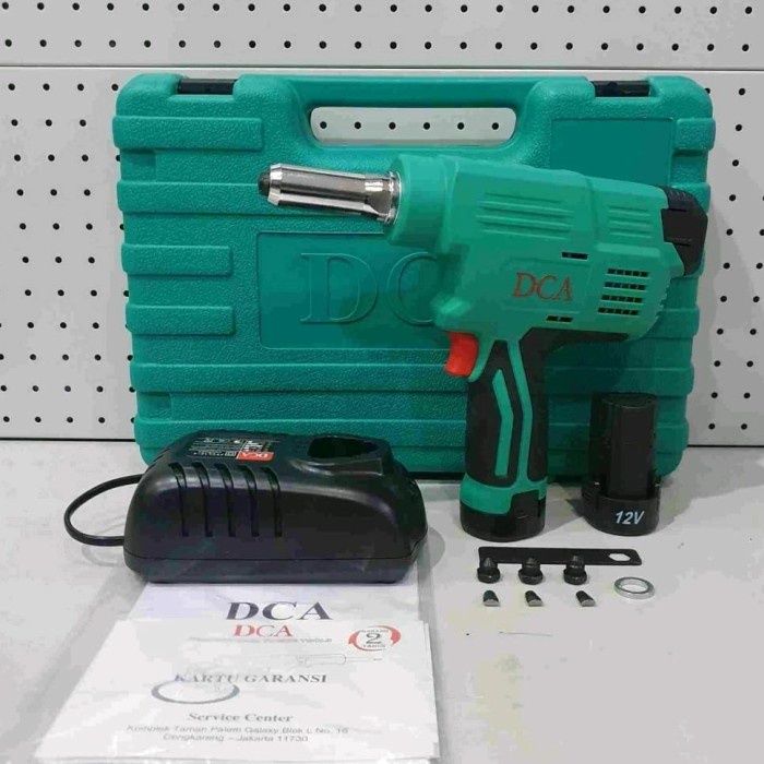 Hotgun Mesin Rivet Battery Dca Cordless Blind Riveting Gun Adpm40Ek