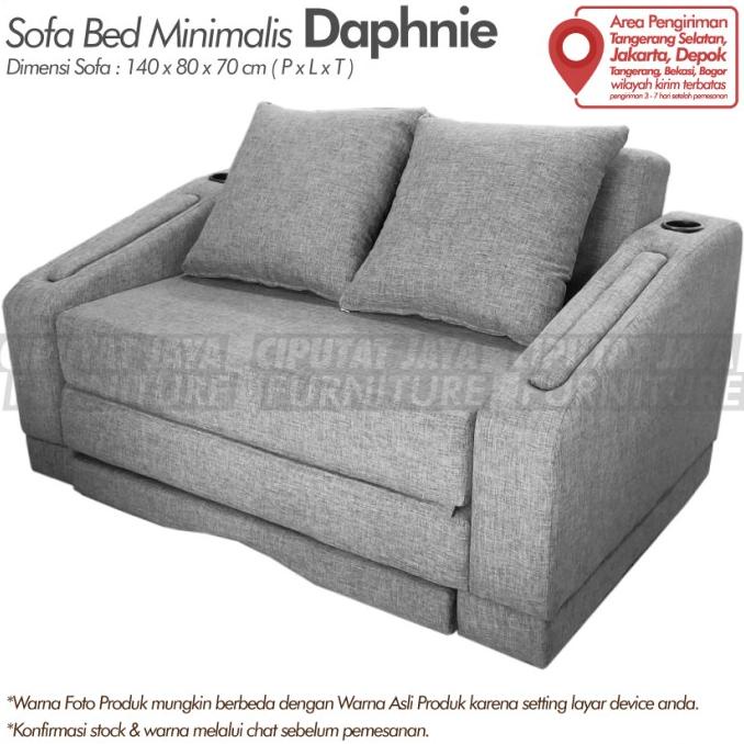 Sofa Bed Minimalis - Sofa Bed Reclining Arm Rest - Sofa Bed Laci TERMURAH